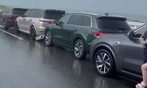 汕头理想车友聚会多车追尾，组织者回应：5车受损处理及时，一个月前申请官方协助未果